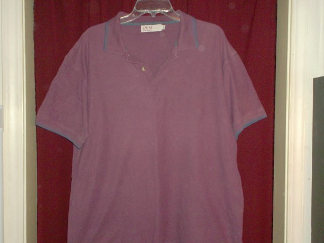 EWM Pure Classics Polo Shirt, Burgundy, Size Large
