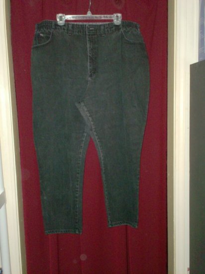 Lee Black Denim Jeans, Size 26W