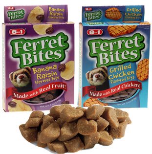 3 Packs of Ferret Bites-Grilled Chicken & Banana Raisen