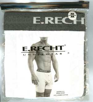 E.Recht Button Fly Boxer Brief - Medium - Waist - 34-36