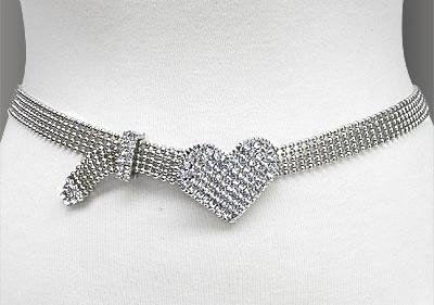 Heart Charm- Chain Belt