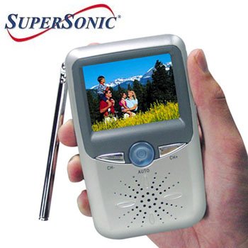 SUPERSONIC® 2.5" HANDHELD LCD COLOR TV