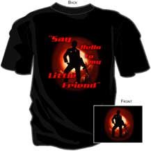 SAY HELLO TO MY LITTLE FRIEND ADULT TEE