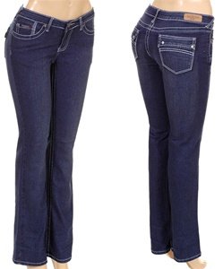 -BLUE STRETH JEANS
