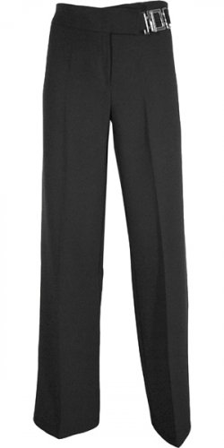 BOOTLEG EXTENDED TAB DETAIL WITH METAL BUCKLE LONG PANT