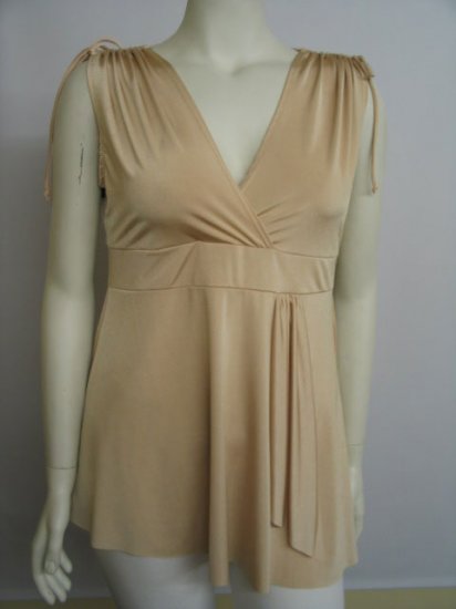 Young Plus Size Tops » YPT2395-BROWN