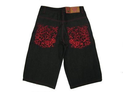 GI-7519 BLACK SHORT JEANS