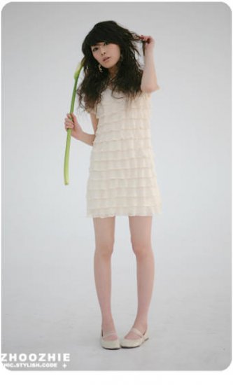Elegant Chiffon Lace Net One Piece Dress ( Free Shipping Worldwide )