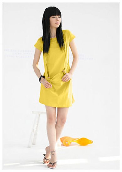 Sun Shine Yellow Big Pocket Tunic/ Dress