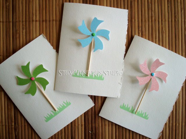 3 pc. Pin Wheel Card Set