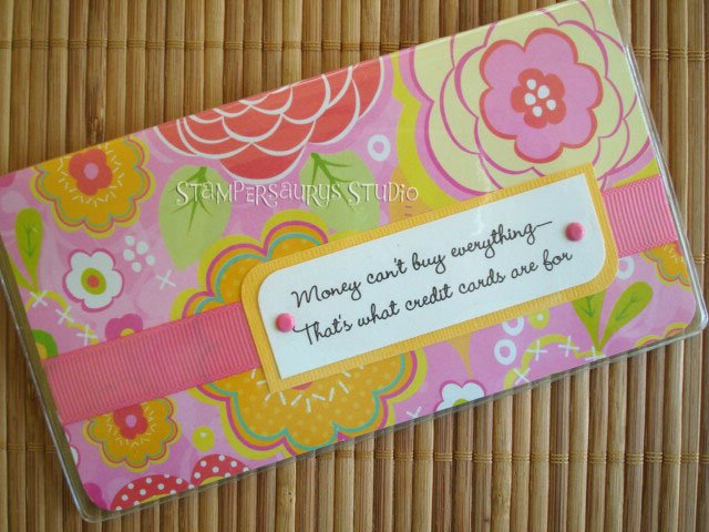 Checkbook Cover and Card Holder