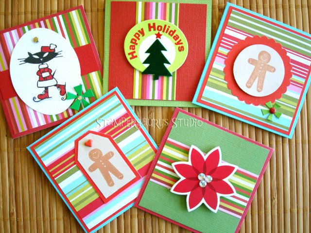 5 pc. Christmas Gift Card Set