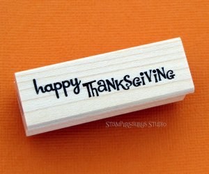 Happy Thanksgiving rubber stamp