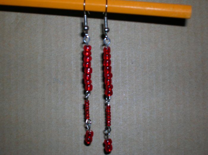 Red- 3 tiered dangle