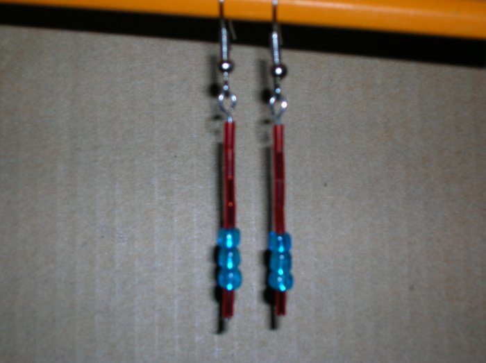 orange/blue single dangle