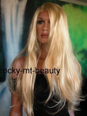 BUTTER BLOND DIVA WIG/WIGS HAIR LONG SILKY SOFT STYLE
