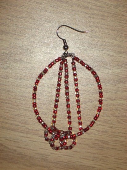 Beaded Stiff Earrings 03