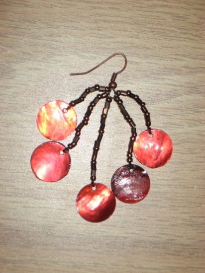 Beaded Shell Earrings 01