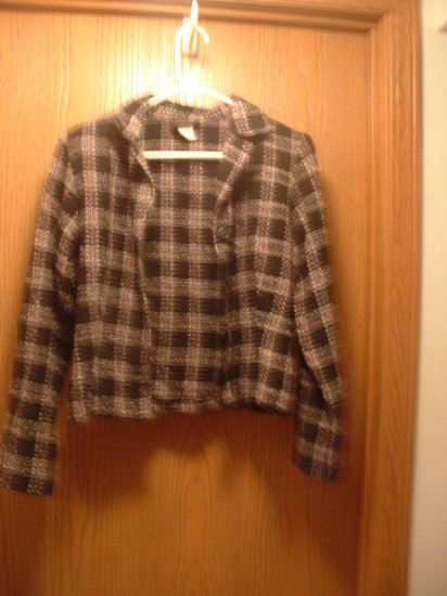 Black and Pink Tweed Jacket