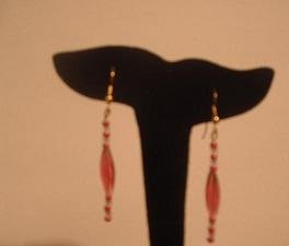 Pink and Clear Dangle