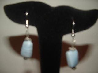 Blue and Silver Twisted LIMITED Dangle