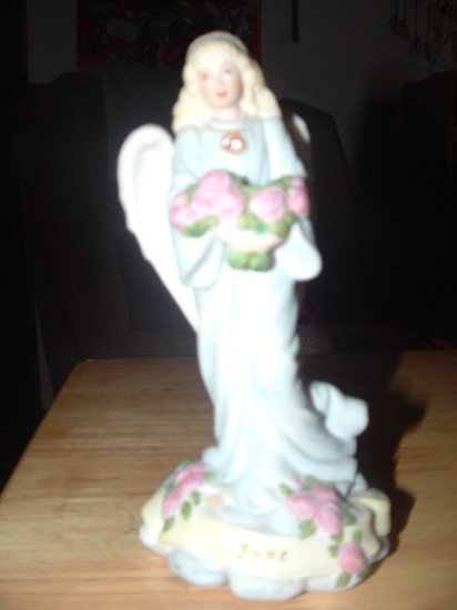 June BirthStone Angel Figurine