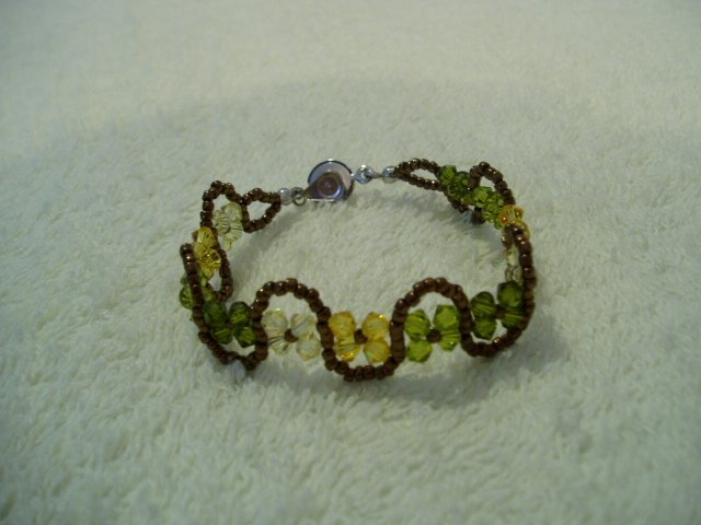 Back to Nature Rustic Olive unique Boho Bracelet