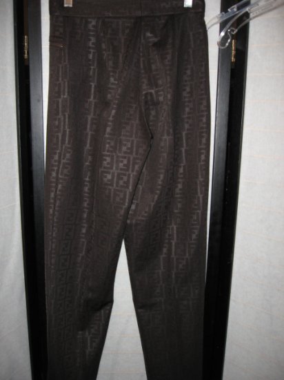 FENDI JEANS BROWN DESIGNER ITALY SIZE SMALL