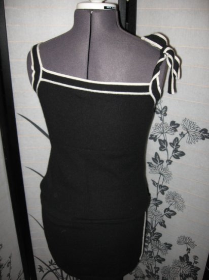 JUICY COUTURE Cashmere MINI SKIRT SHELL SET LARGE/MED black