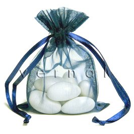 Organza Sachet Favor Bag / Bags - 2.75x4.5 Navy (Set of 10)