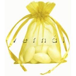 Organza Sachet Favor Bag / Bags - 4x6.5 Yellow (Set of 10)