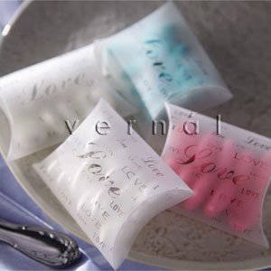 Frosted Pillow Favor Box / Boxes - 3.5x2.5 (Set of 10)