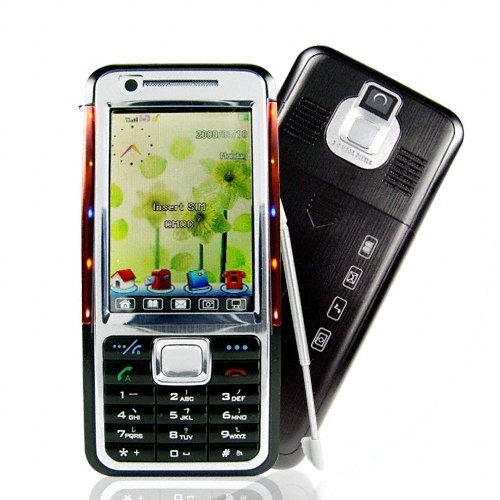 Funky Dual Sim Touchscreen Multimedia Mobile Phone with Lights