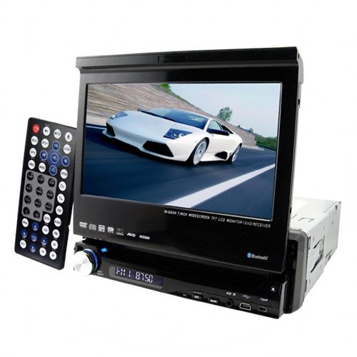 Breath Taking Single DIN Motorised 7 Inch Car DVD + Ipod In