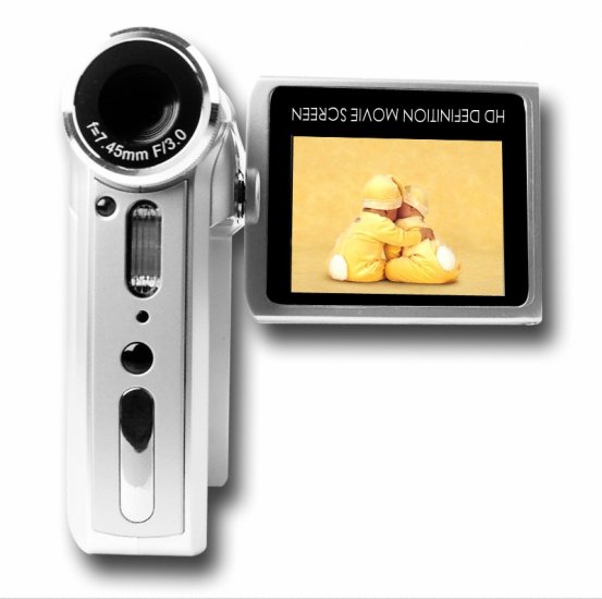 5.1M Pixel CMOS Digital Camcorder - Movies + Still Pictures