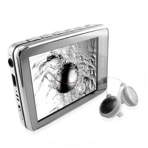 Stunning Silver 8GB MP4 Player - Full Metal Construction