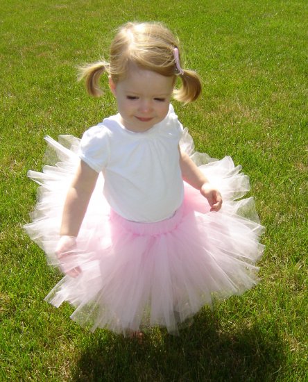 Light Pink 'Rosette' Tutu 12-24M Mid Thigh