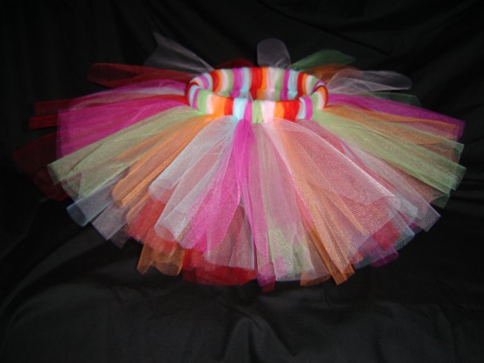 Multi-Colored Tutu 6-12M Mid-Thigh