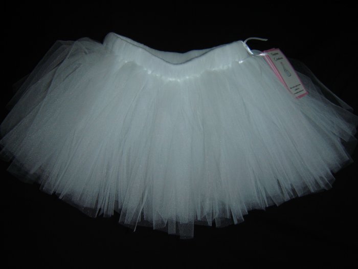 White Tutu 2-3T Knee