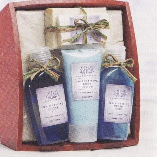 LAVENDAR AND SAGE BATH TRAY