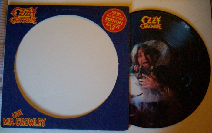 OZZY OSBOURNE LIVE MR. CROWLEY PICTURE DISC