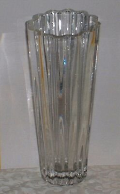 Lenox Crystal Ripple Vase, zig zag design