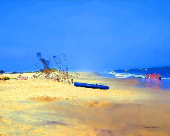 At The Beach, 8 x 10 Print