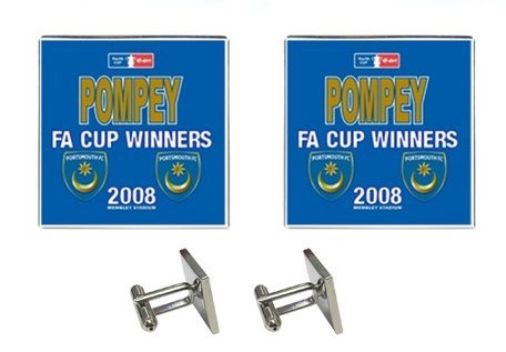 PORTSMOUTH FA CUP WINNERS CUFFLINKS PM_CL_001S