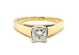 0.52 Ct Diamond Engagement Ring--size 5