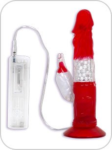 i-vibe Suction Cup Rabbit Vibrator - Red