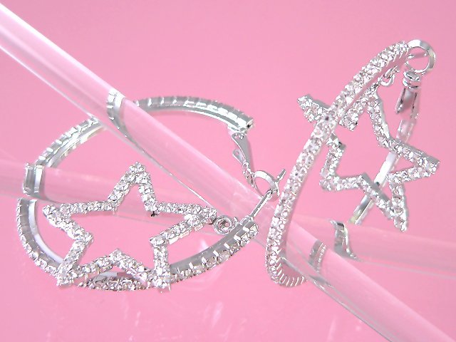 star hoop earrings