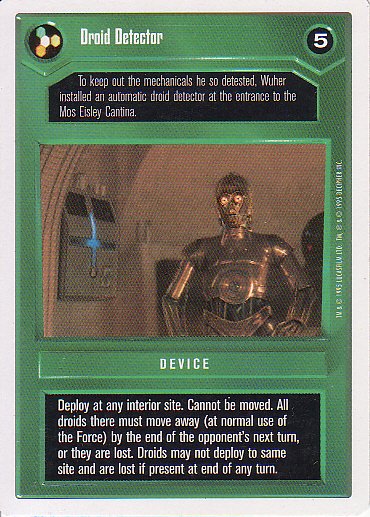 Star Wars CCG 1995 - Droid Detector