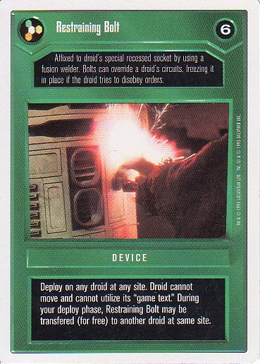 Star Wars CCG 1995 - Restraining Bolt