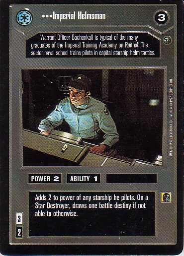 Star Wars CCG 1995 - Imperial Helmsman